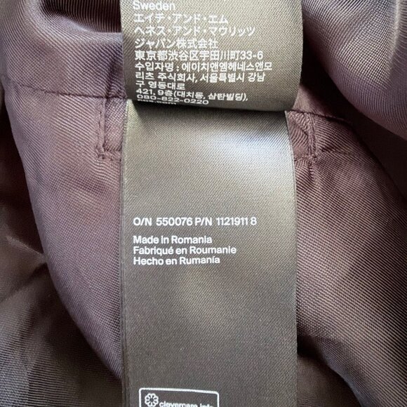 COS Black Wool Rounded Coat - Picture 8 of 8